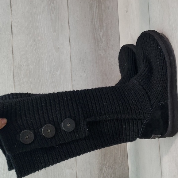 Ugg Australia Women 5819 Comfort Tall Sweater Cardi Knit boots shoes sz 9 - Picture 2 of 10